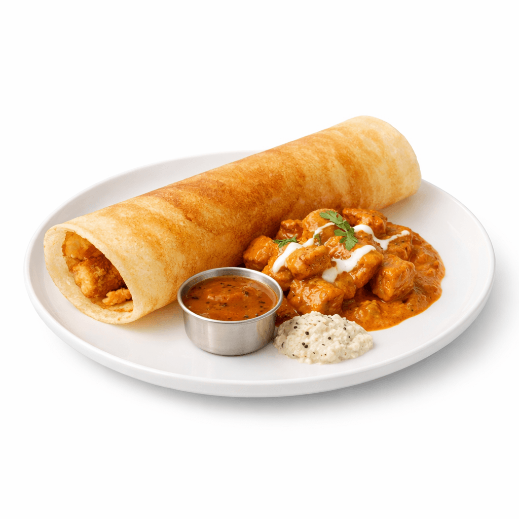 Butter Chicken Dosa