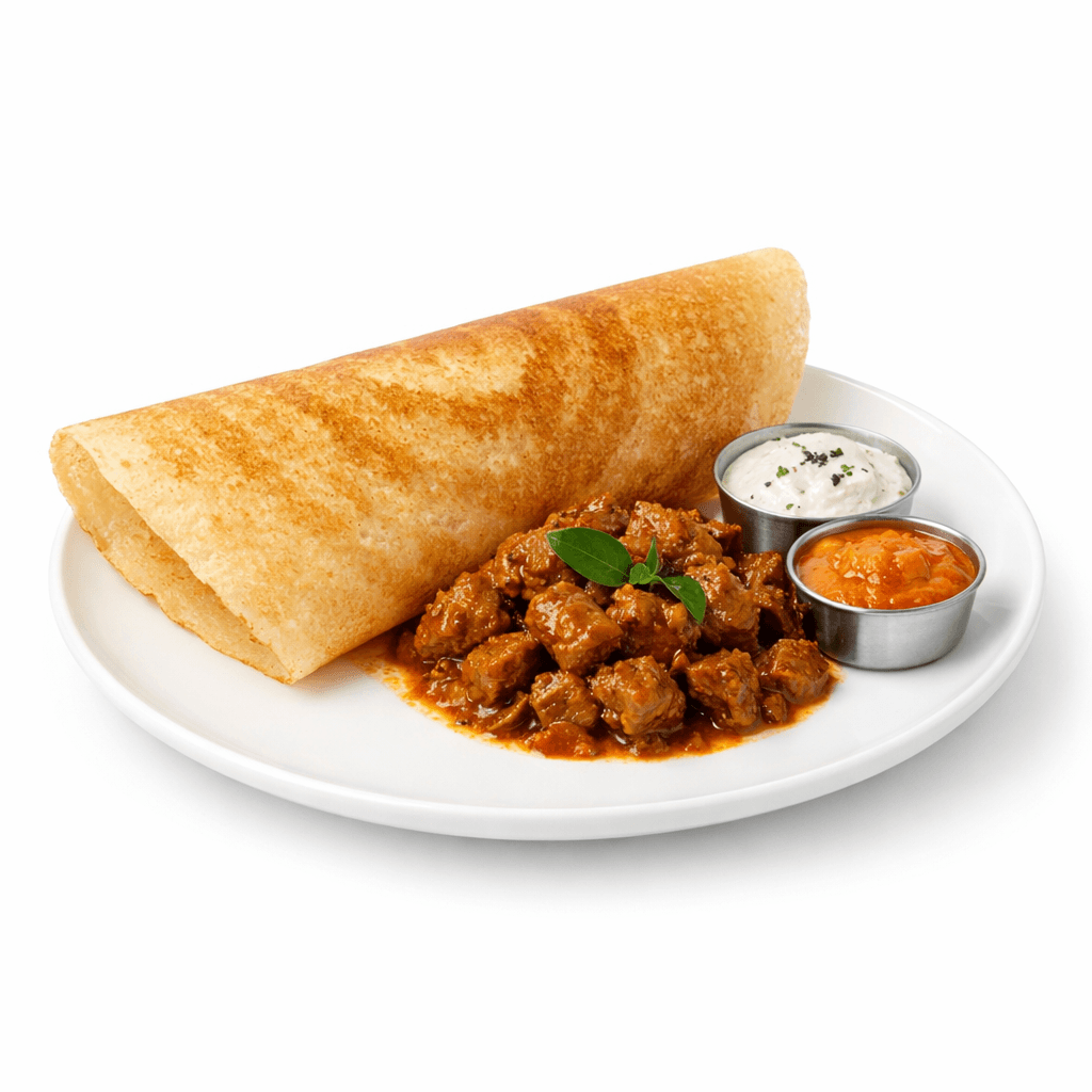 Goat Ghee Roast Dosa
