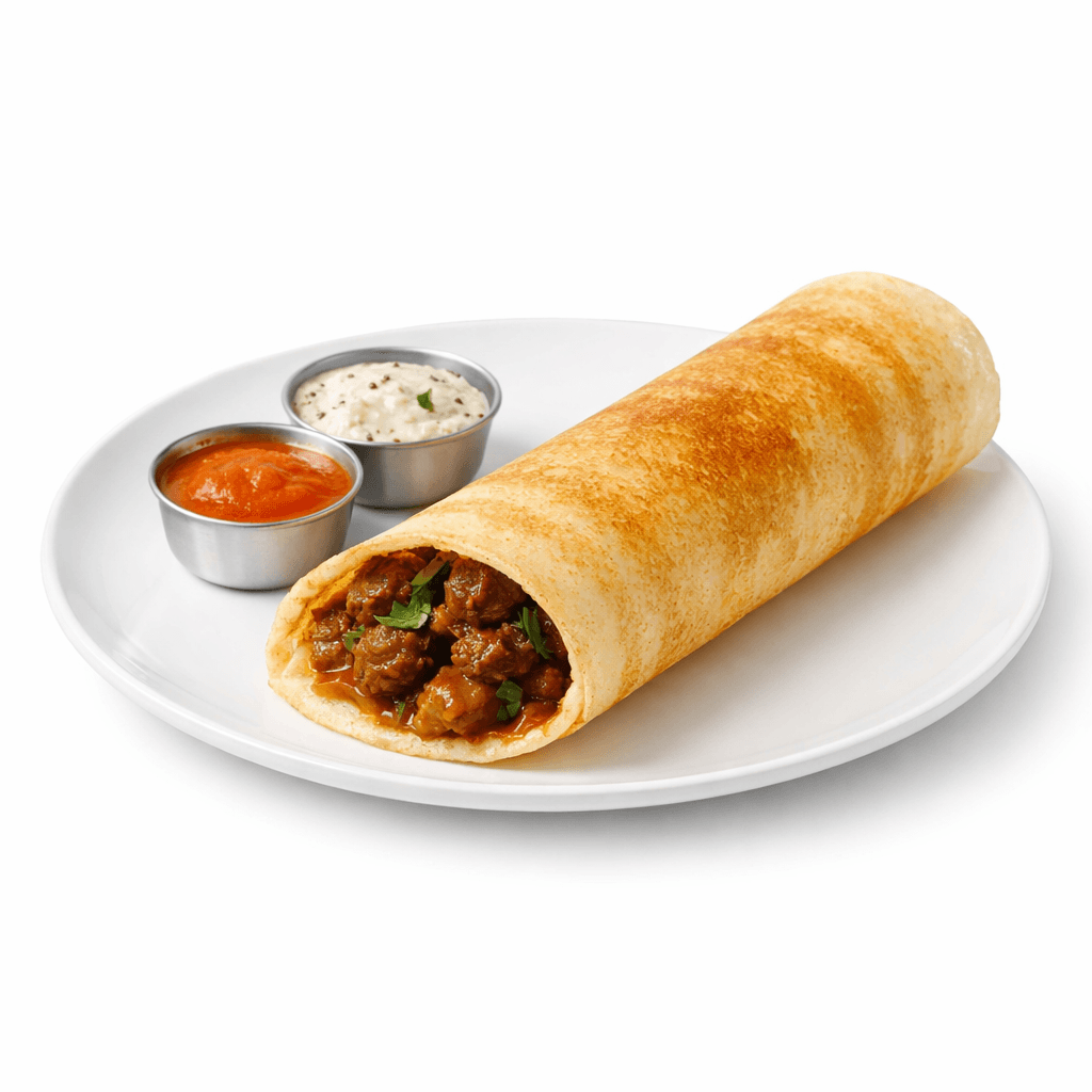 Lamb Vindaloo Dosa