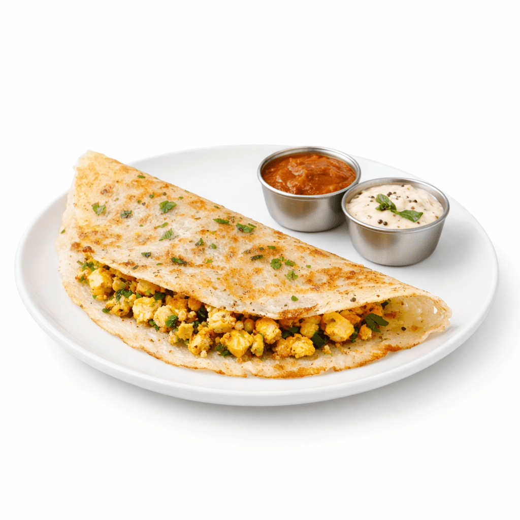 Onion Rava Paneer Dosa