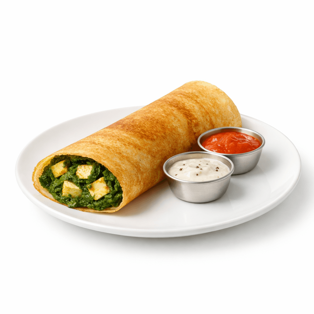 Palak Paneer Dosa