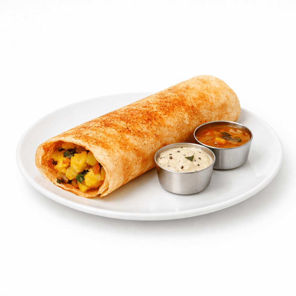 Podi (Spicy Channa Dal Powder) Masala Dosa