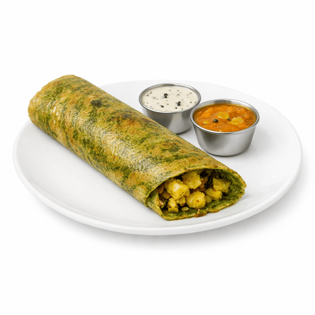 Spinach Masala Dosa