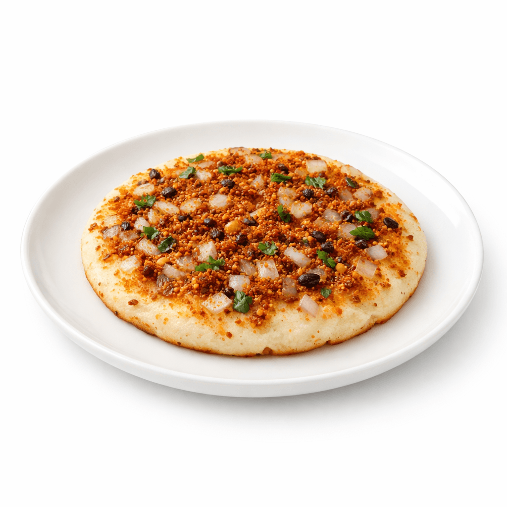 Udupi Style Onion Podi Utthappam